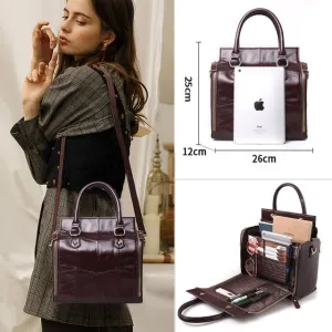 Multi function Large Genuine Leather Bag