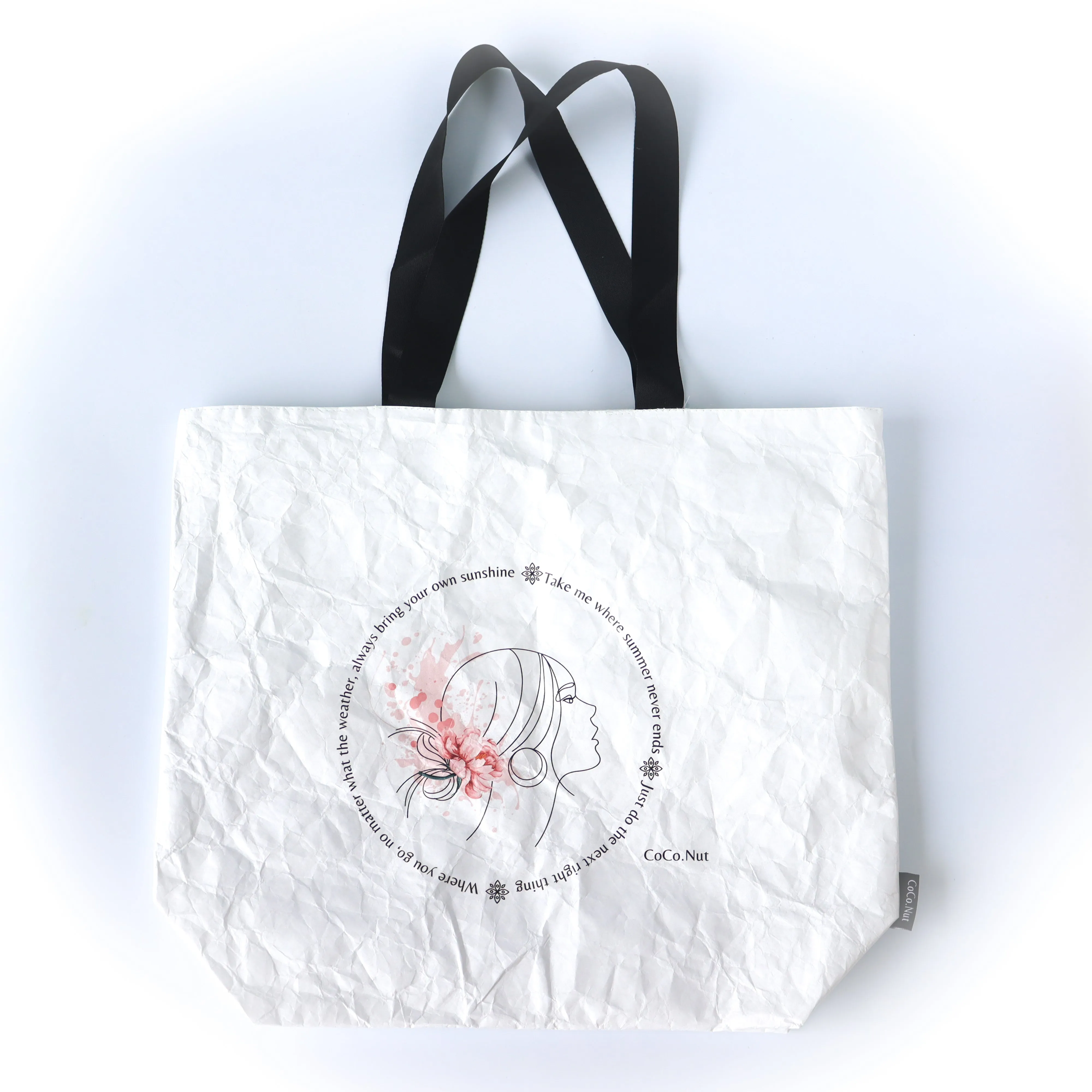 Multi purpose water proof, reversible, gym bag, Tyvek Dupont Paper & Canvas Tote Bag