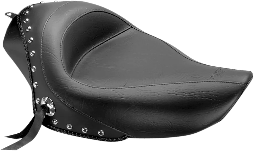 Mustang 75490 Studded Solo Seat with Chrome Studs