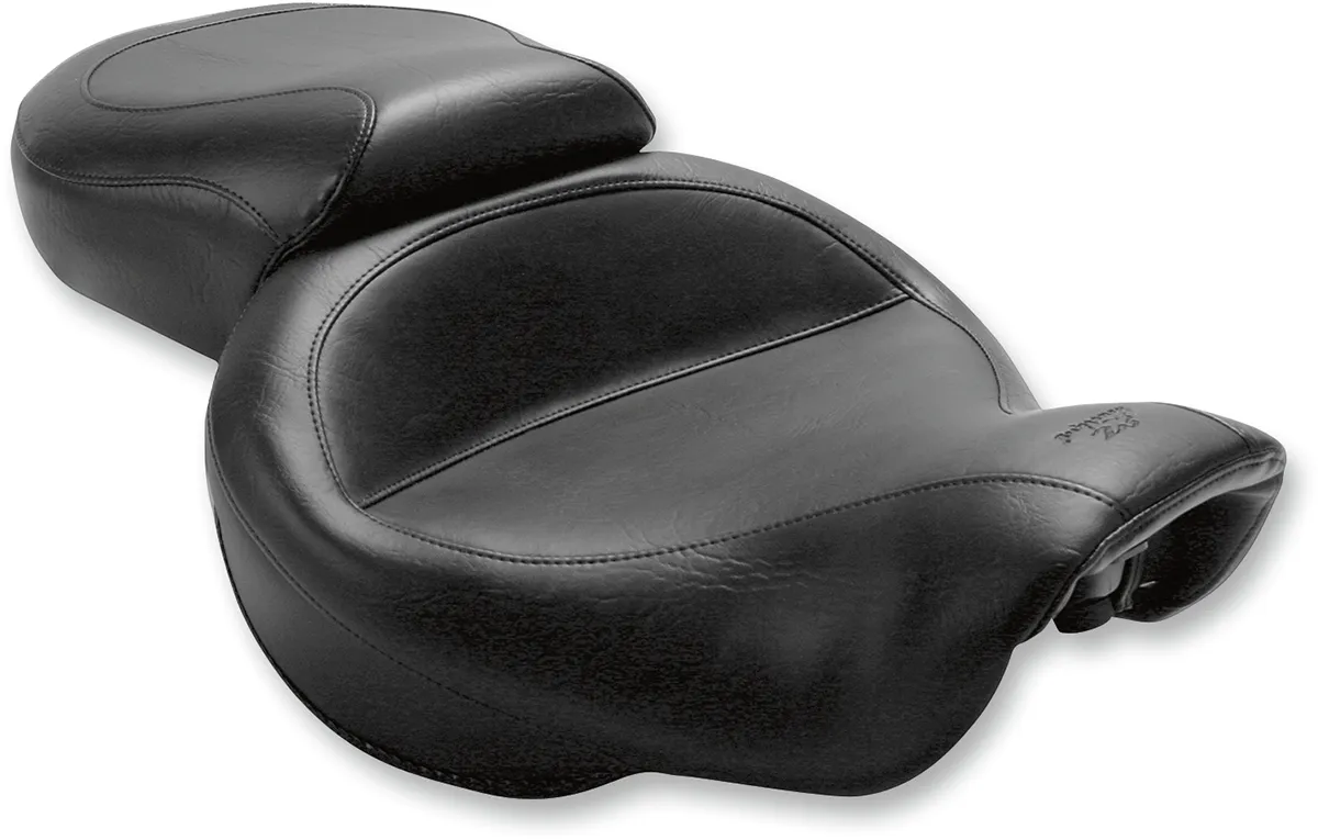 Mustang 75535 Wide Super Touring One-Piece Vintage Seat - No Studs