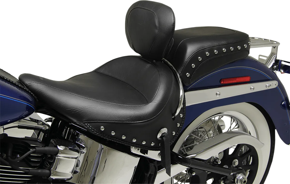 Mustang 76235 Rear Wide Solo Seat with Removable Backrest - Studded