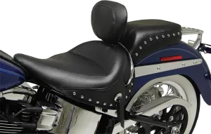 Mustang 76235 Rear Wide Solo Seat with Removable Backrest - Studded