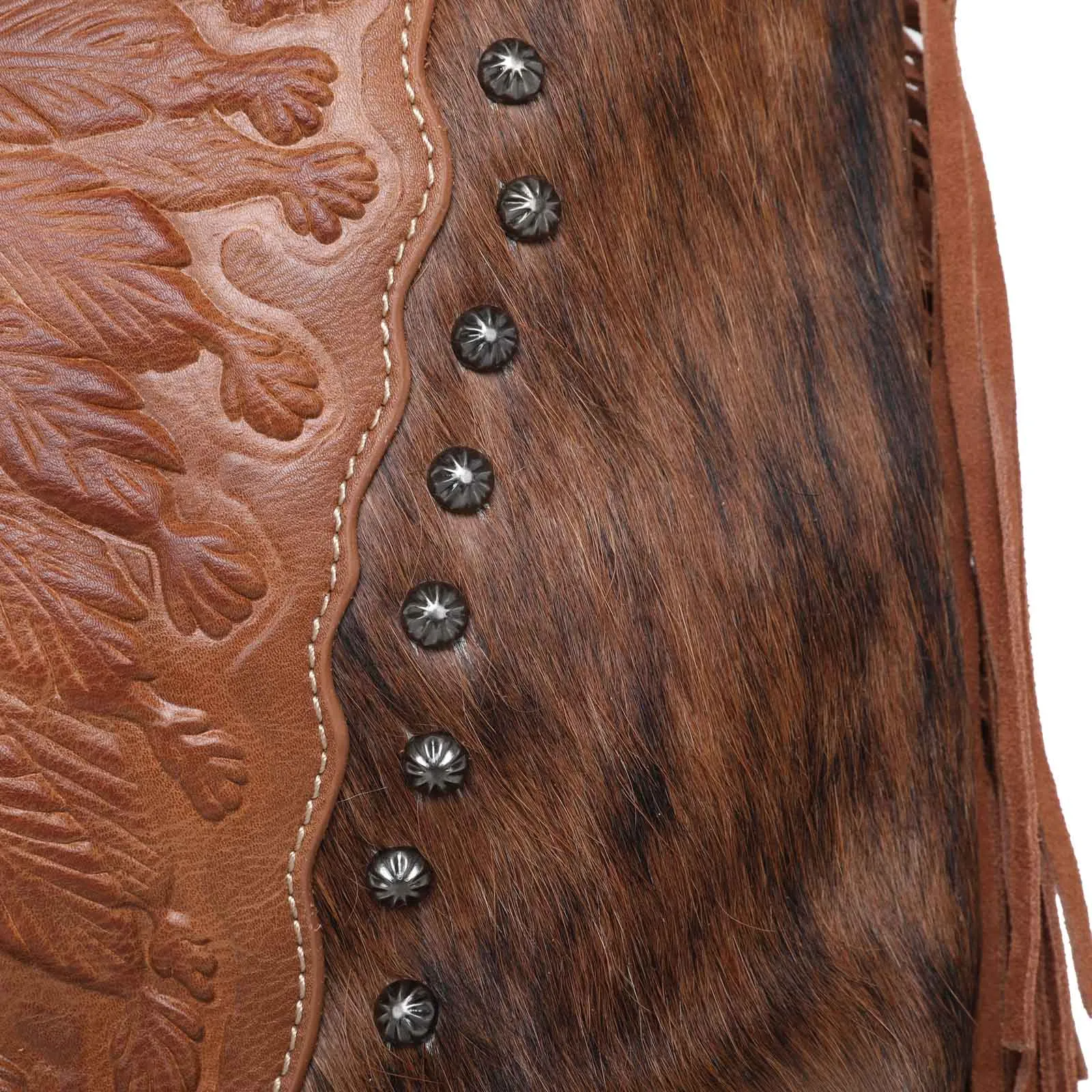 MWT118-G918 Trinity Ranch Hair-On Cowhide Indian Chief Collection Concealed Carry Hobo