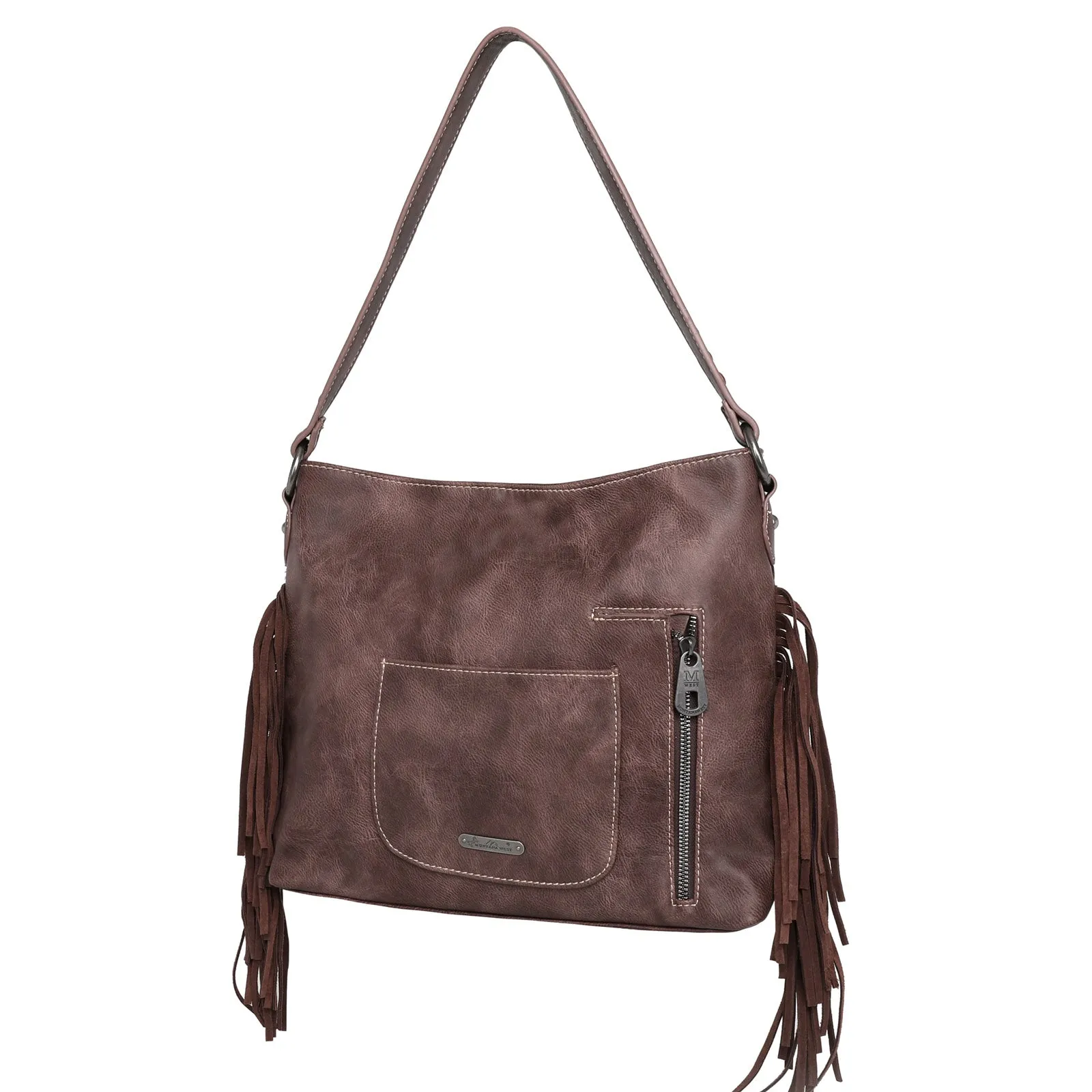 MWT118-G918 Trinity Ranch Hair-On Cowhide Indian Chief Collection Concealed Carry Hobo