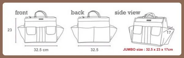 Myliora Complete Features | Waterproof Bag Organiser with Zip, JUMBO Size