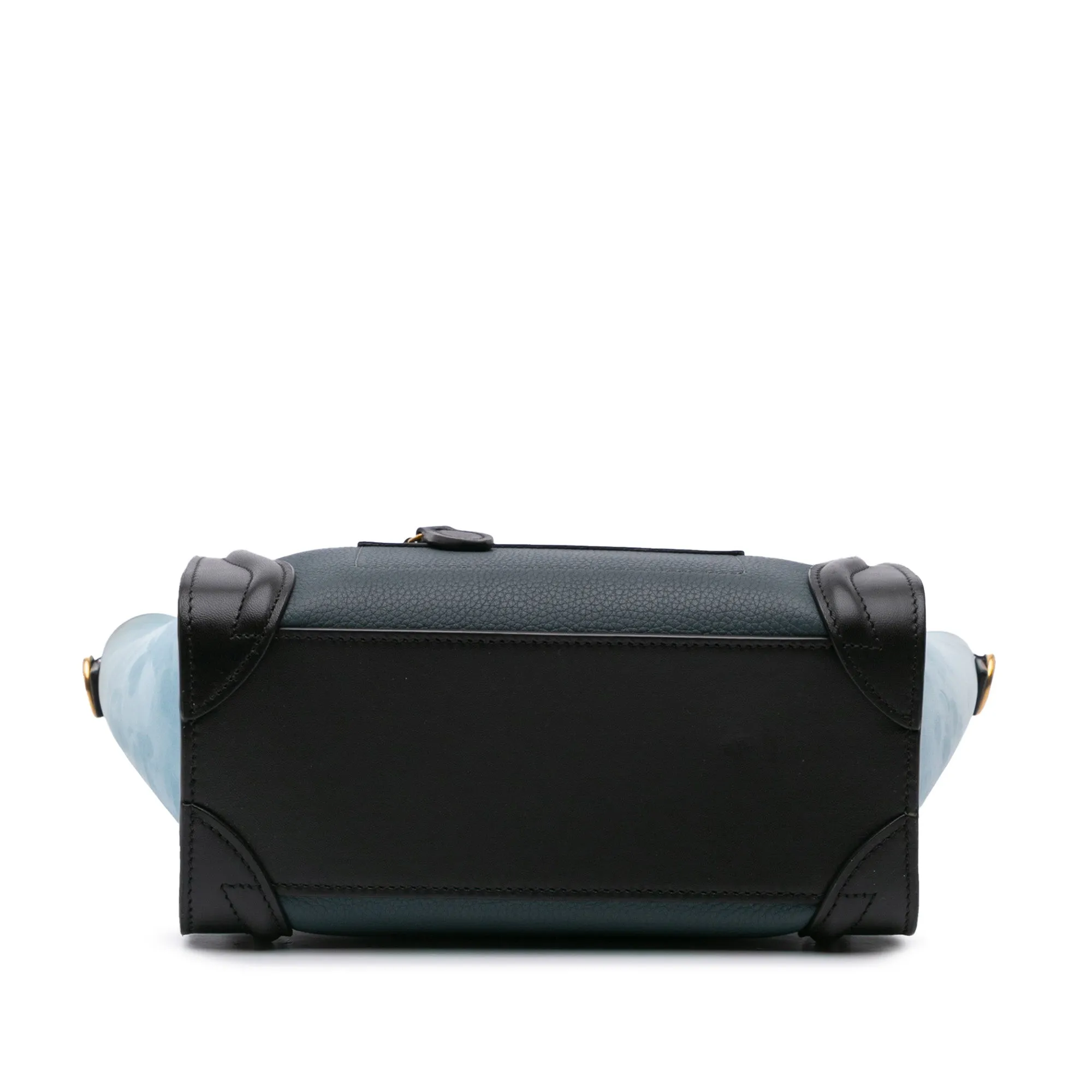 Nano Tricolor Leather Luggage Tote