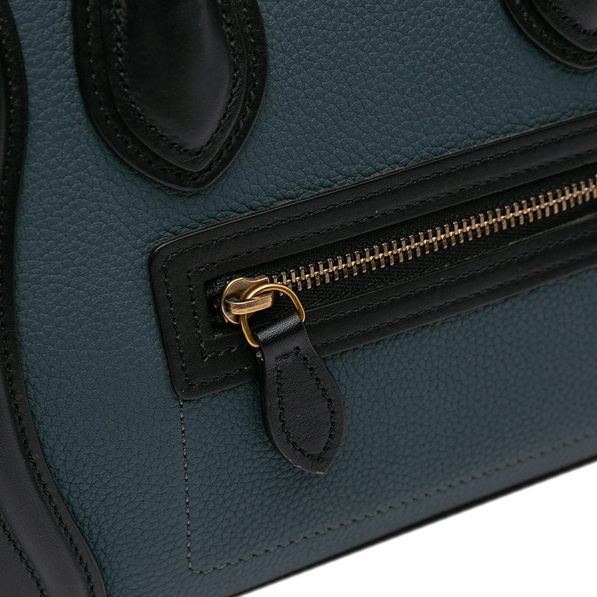 Nano Tricolor Leather Luggage Tote