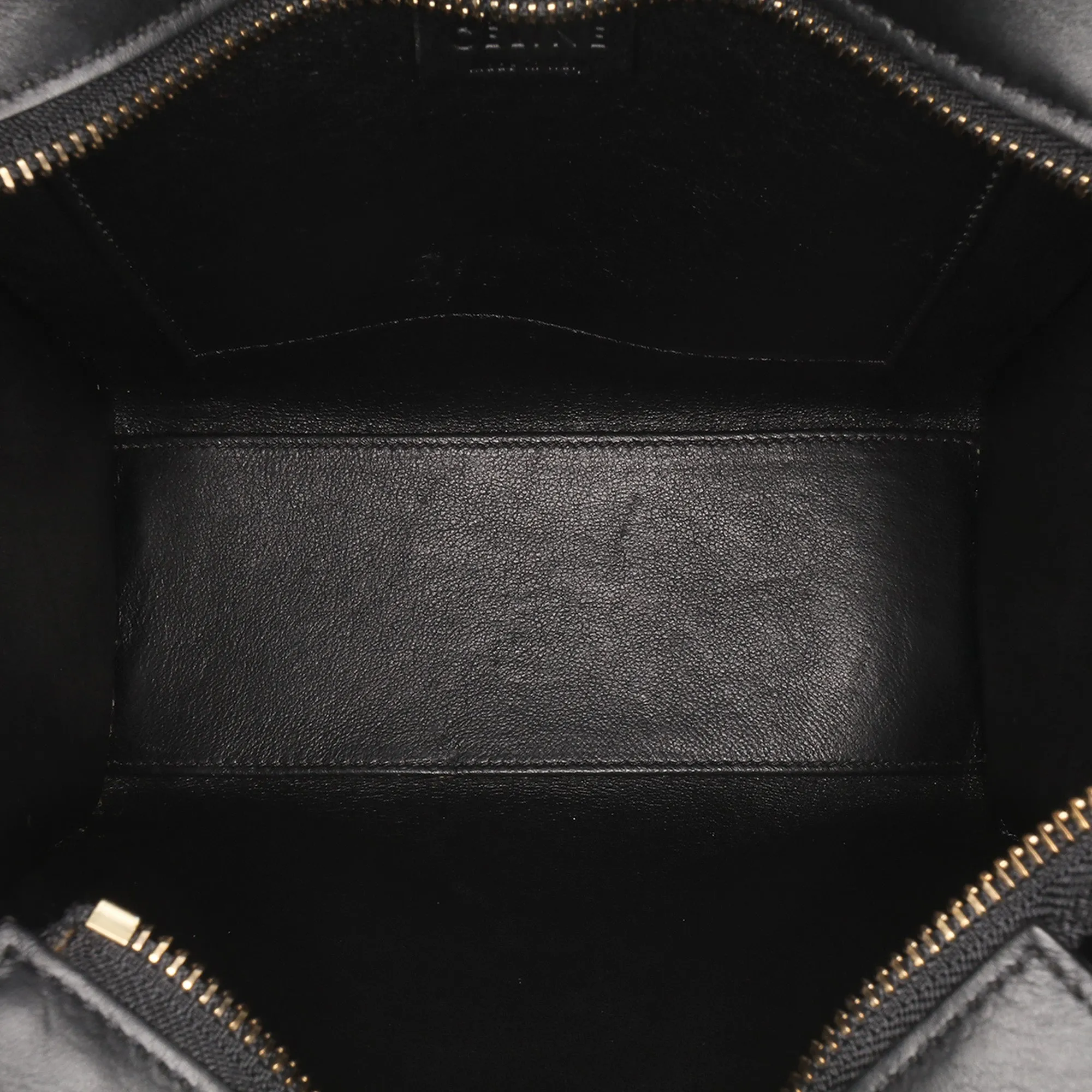 Nano Tricolor Leather Luggage Tote