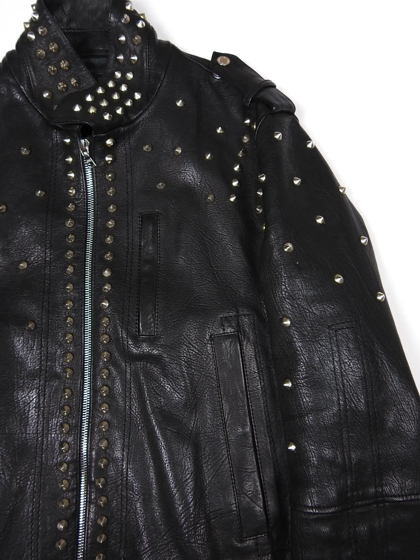 Neil Barrett Studded Leather Jacket Size Medium