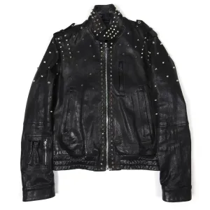 Neil Barrett Studded Leather Jacket Size Medium
