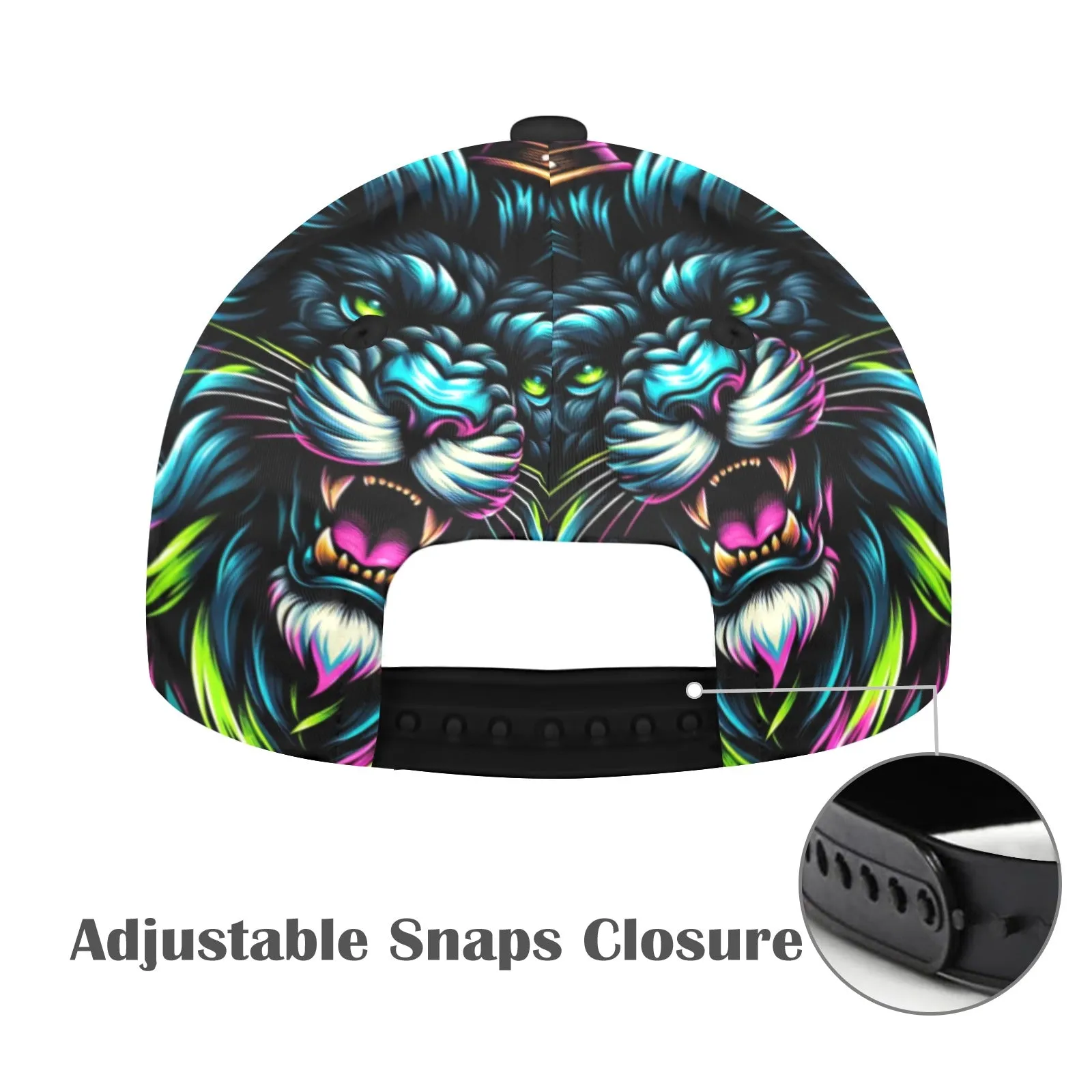 Neon Lion King Snapback Hat