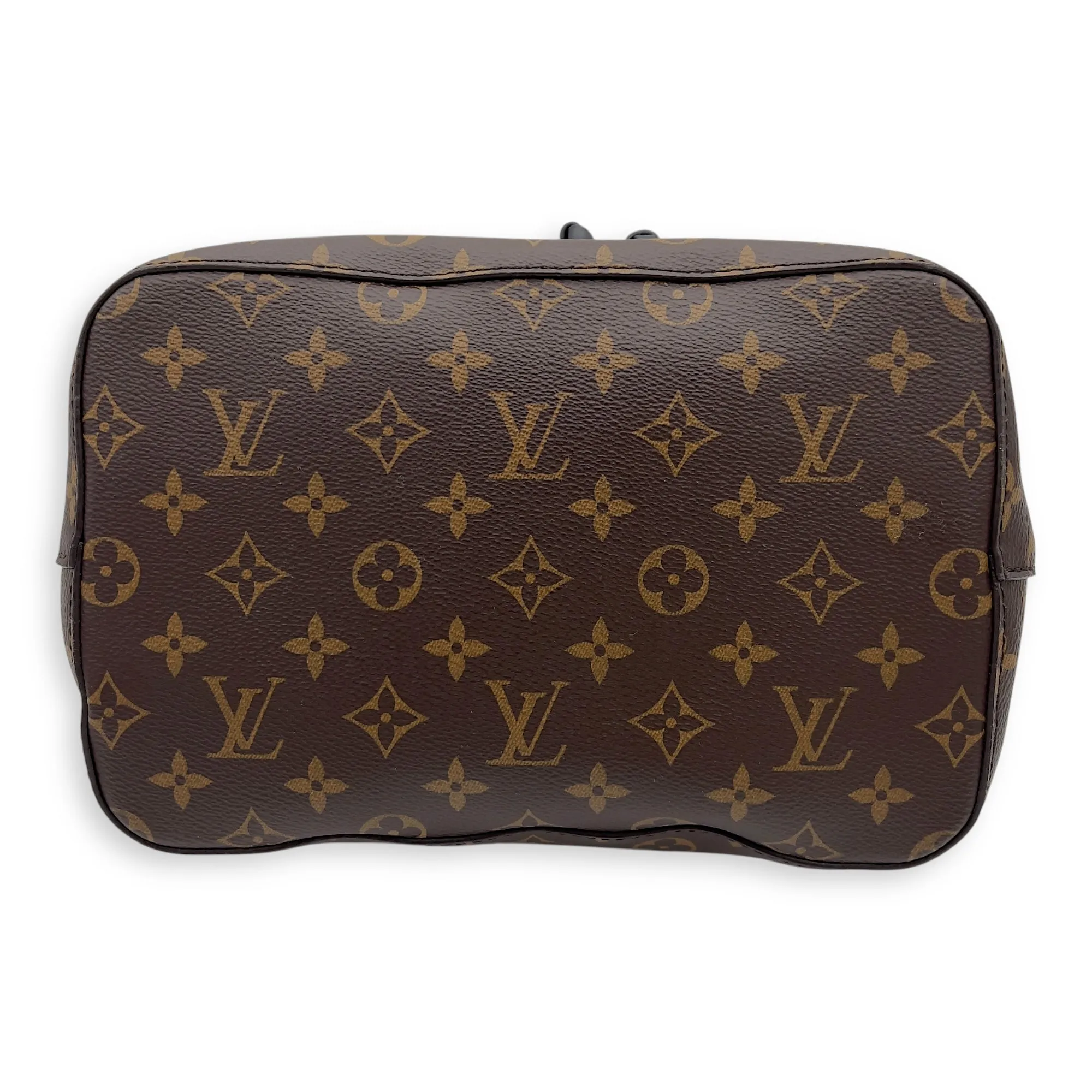 NeoNoe Bucket Bag Brown in Monogram Coated Canvas, Gold hardware