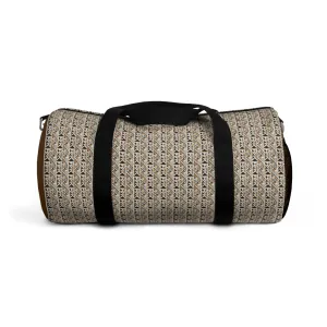 Neutral Color Pattern Duffel Travel Bag