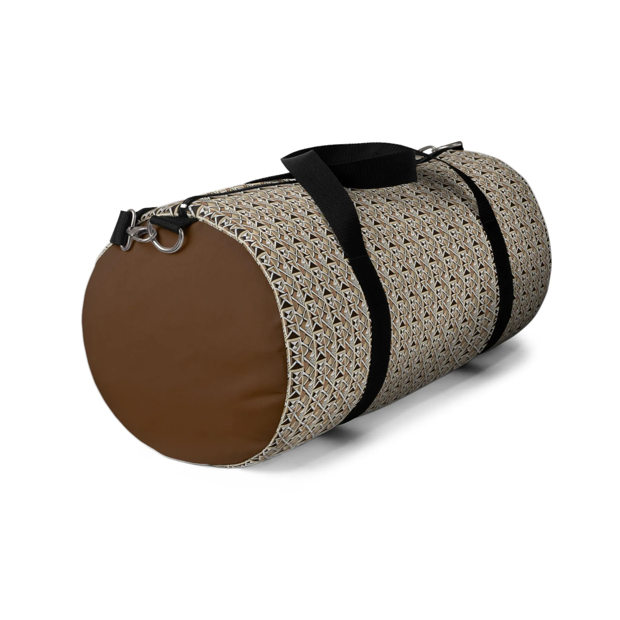 Neutral Color Pattern Duffel Travel Bag