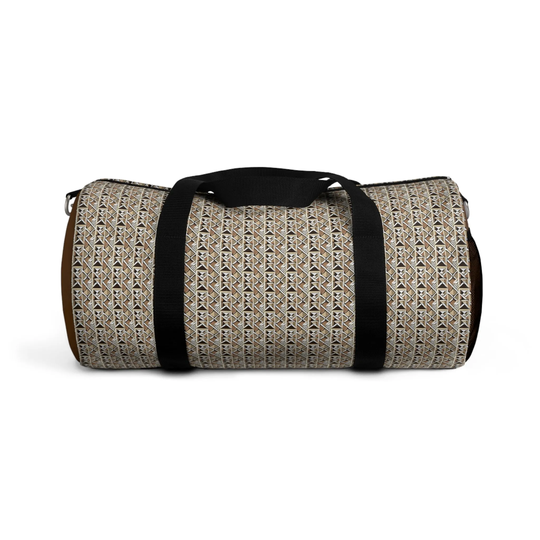 Neutral Color Pattern Duffel Travel Bag