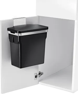 New simplehuman 10 Liter / 2.6 Gallon In-Cabinet Trash Can, Heavy-Duty Steel Frame, Black! Retails $70 