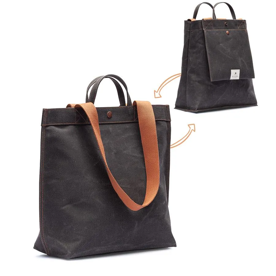 No. 301 Bootcut Tote Black Truffle (Reversible)