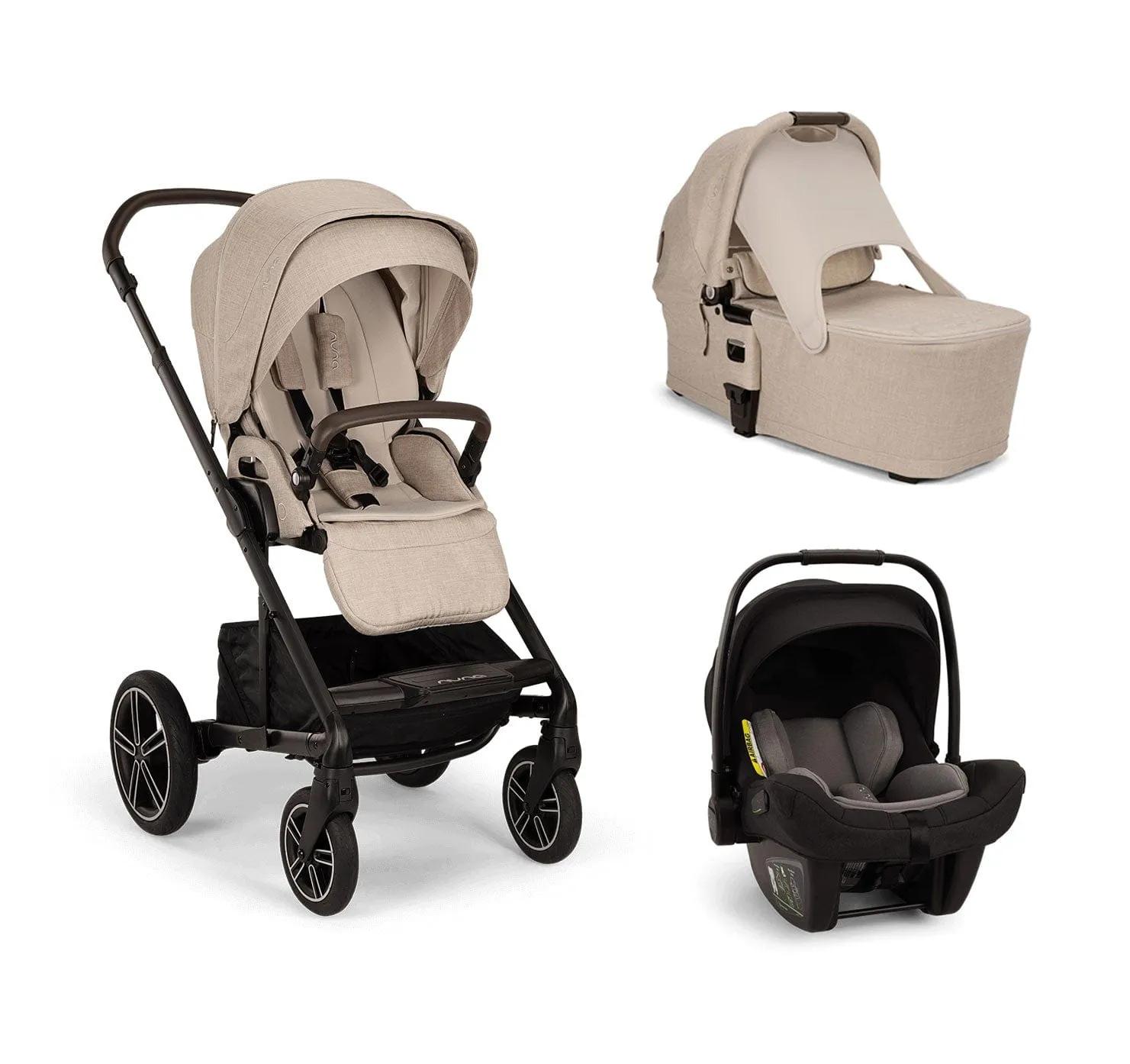Nuna MIXX NEXT Generation PIPA Bundle - Biscotti