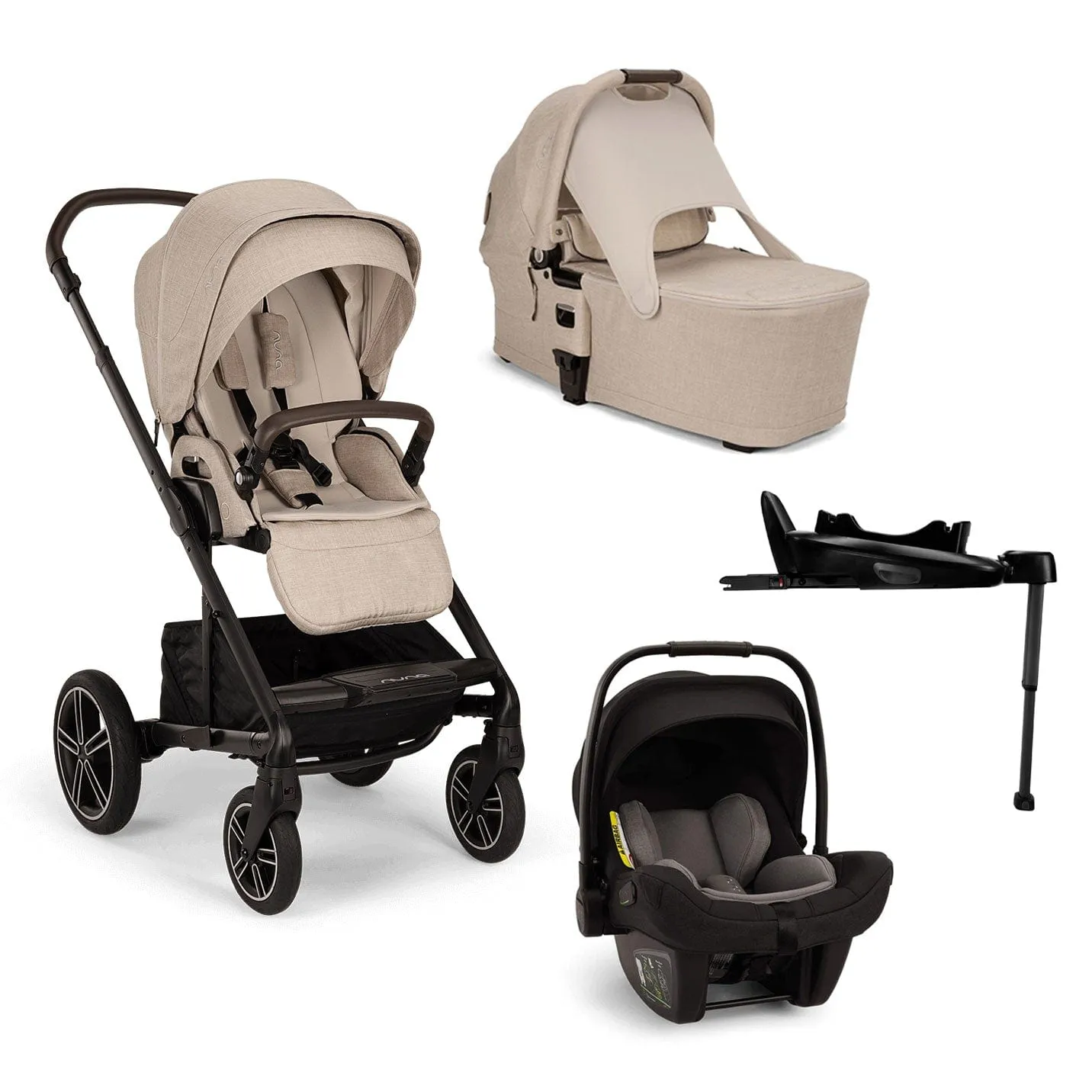 Nuna MIXX NEXT Generation PIPA Bundle - Biscotti