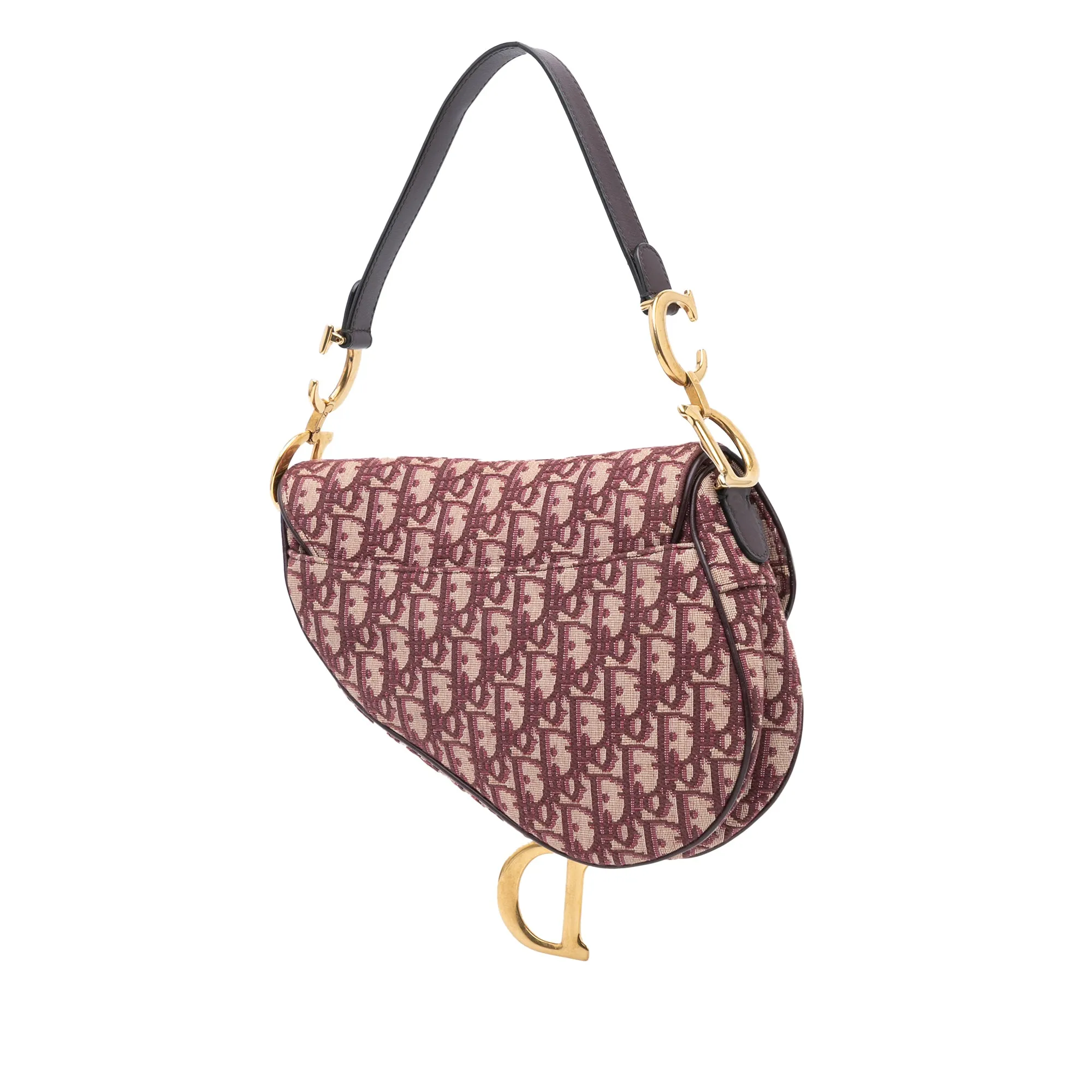 Oblique Canvas Saddle Bag