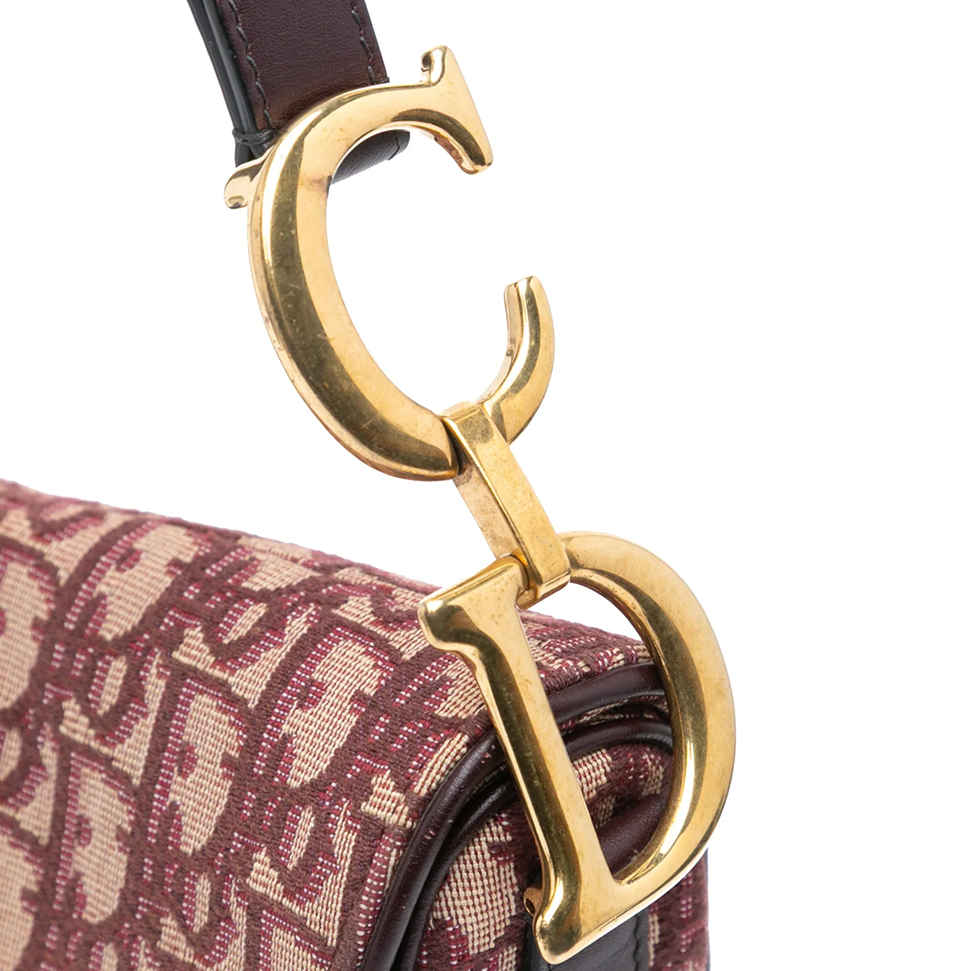Oblique Canvas Saddle Bag