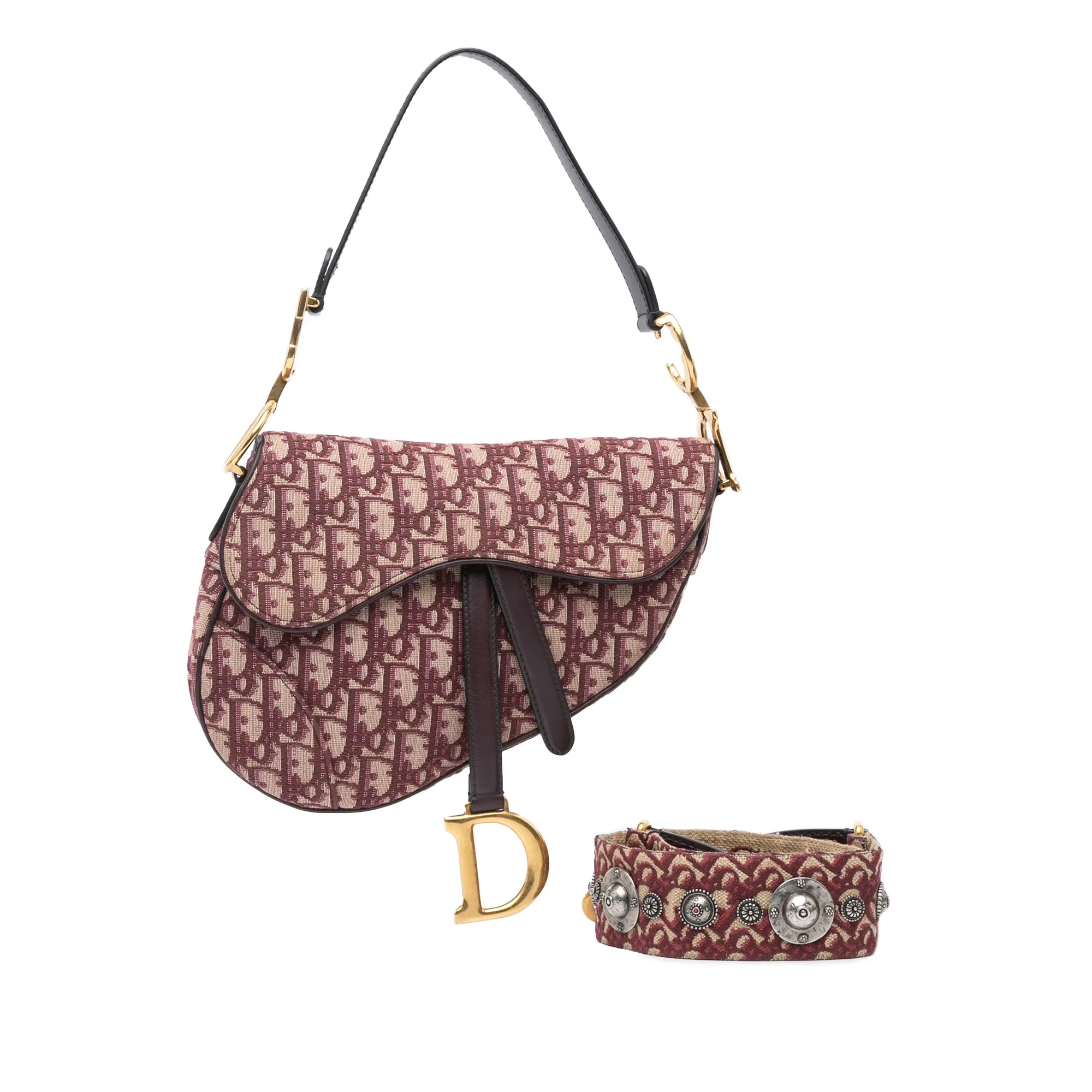 Oblique Canvas Saddle Bag