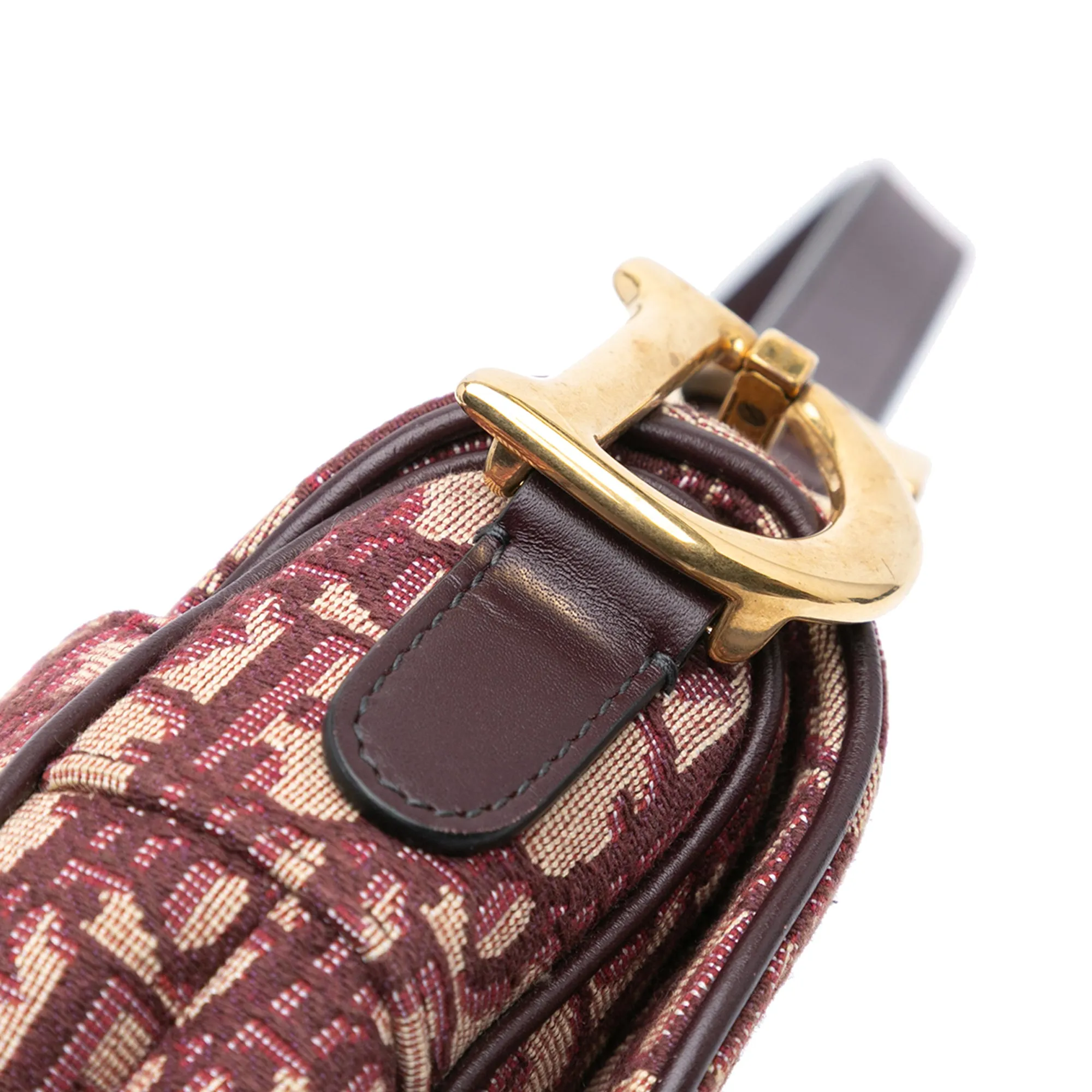 Oblique Canvas Saddle Bag