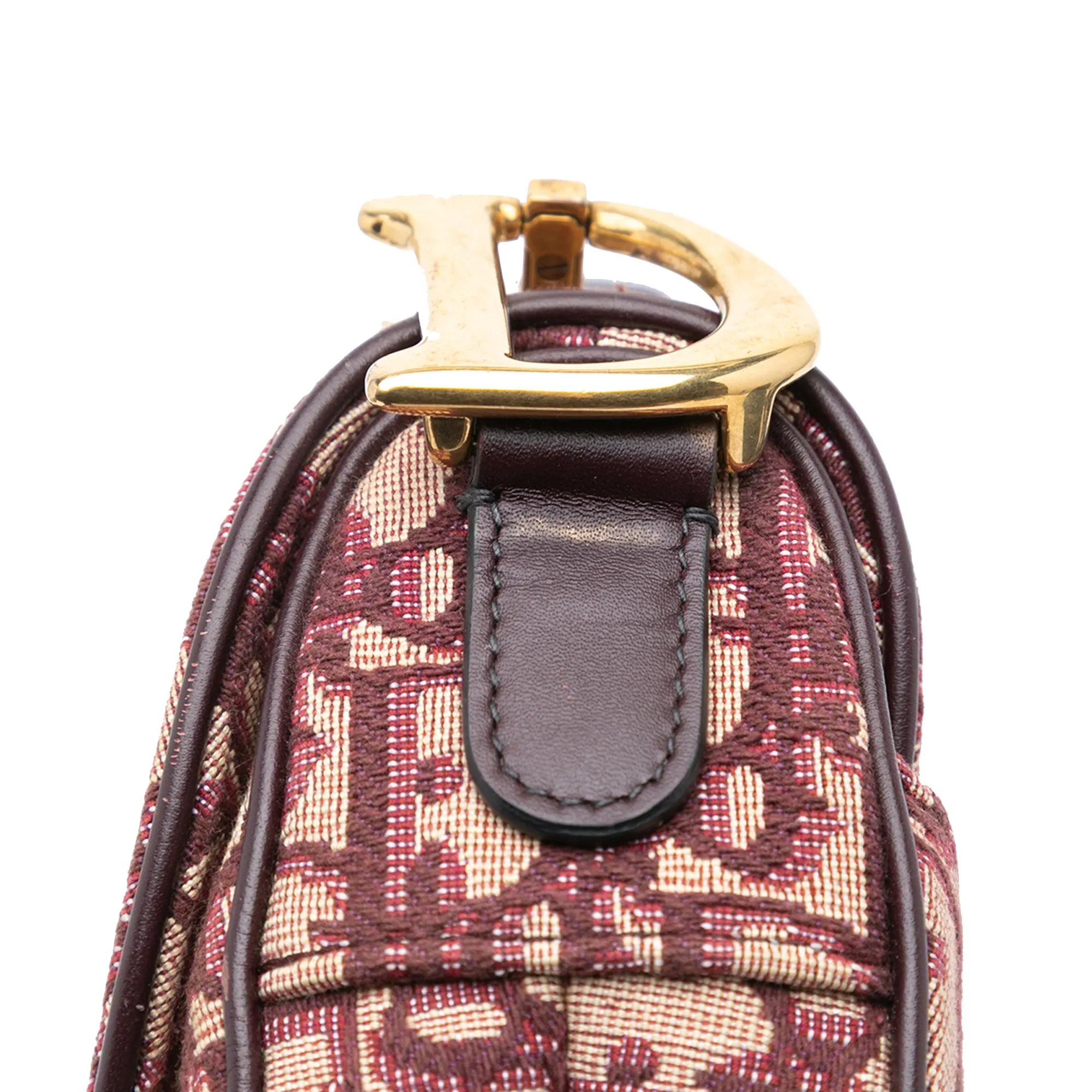 Oblique Canvas Saddle Bag