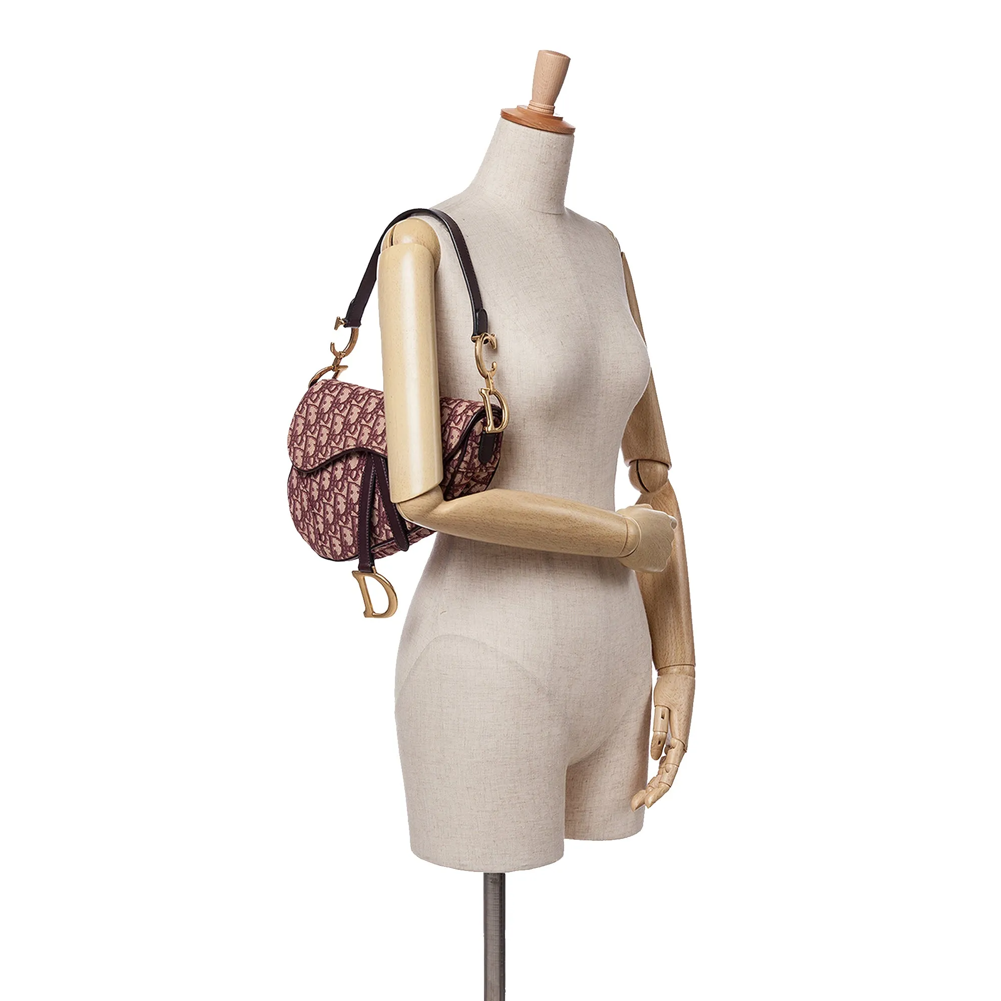 Oblique Canvas Saddle Bag