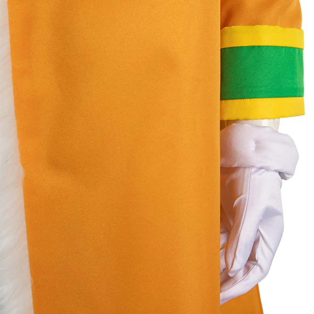 One Piece Buggy Orange Coat Cosplay Costume Outfits Halloween Carnival Suit