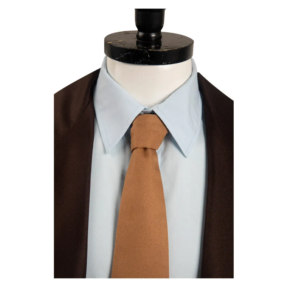 Oppenheimer Cosplay Costume Brown Outfits Halloween Carnival Suit