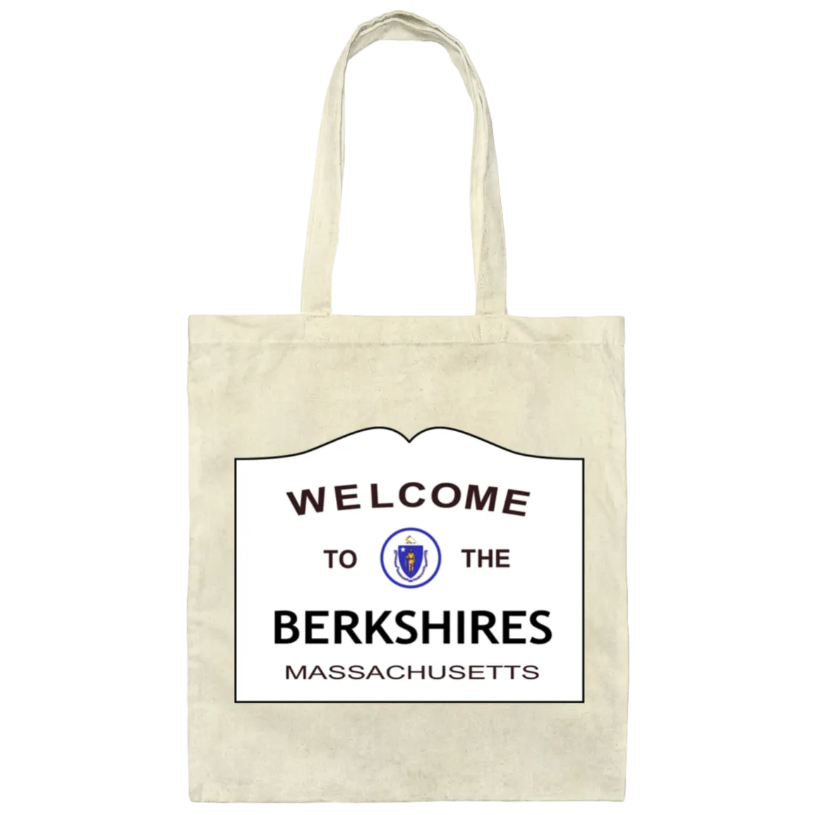Otis Welcome to the Berkshires Canvas Tote shopping Bag