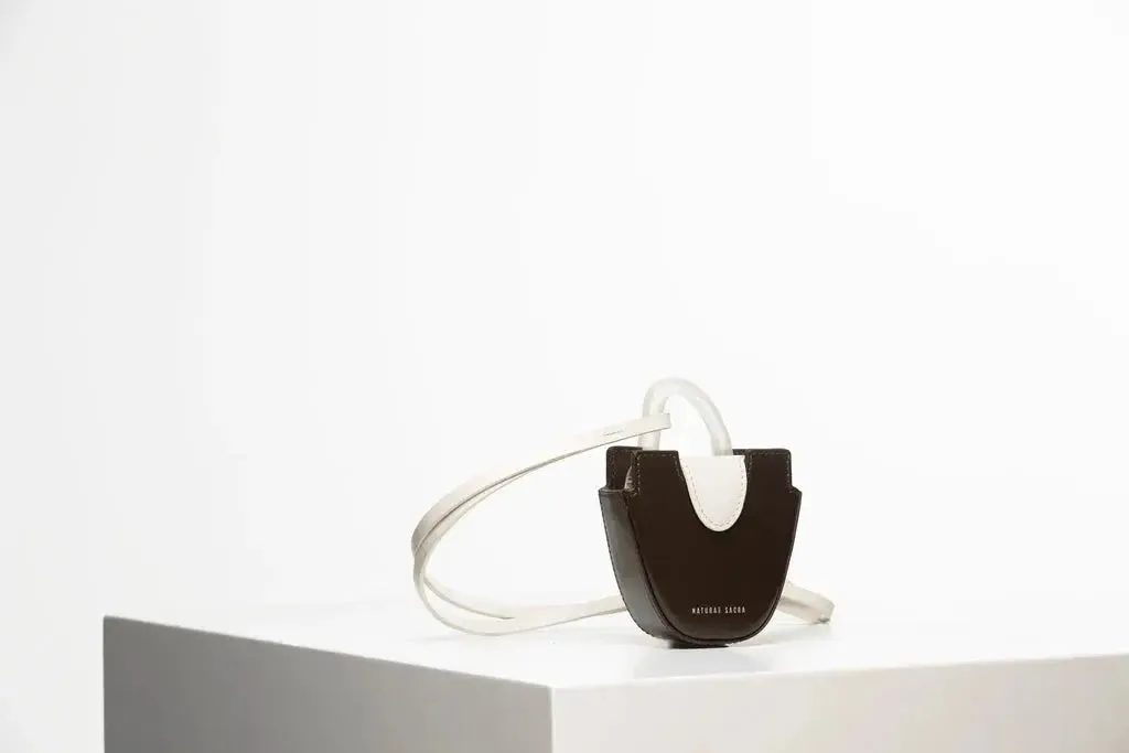 OUREA MINI | PASSION BROWN Leather Handbag by NATURAE SACRA
