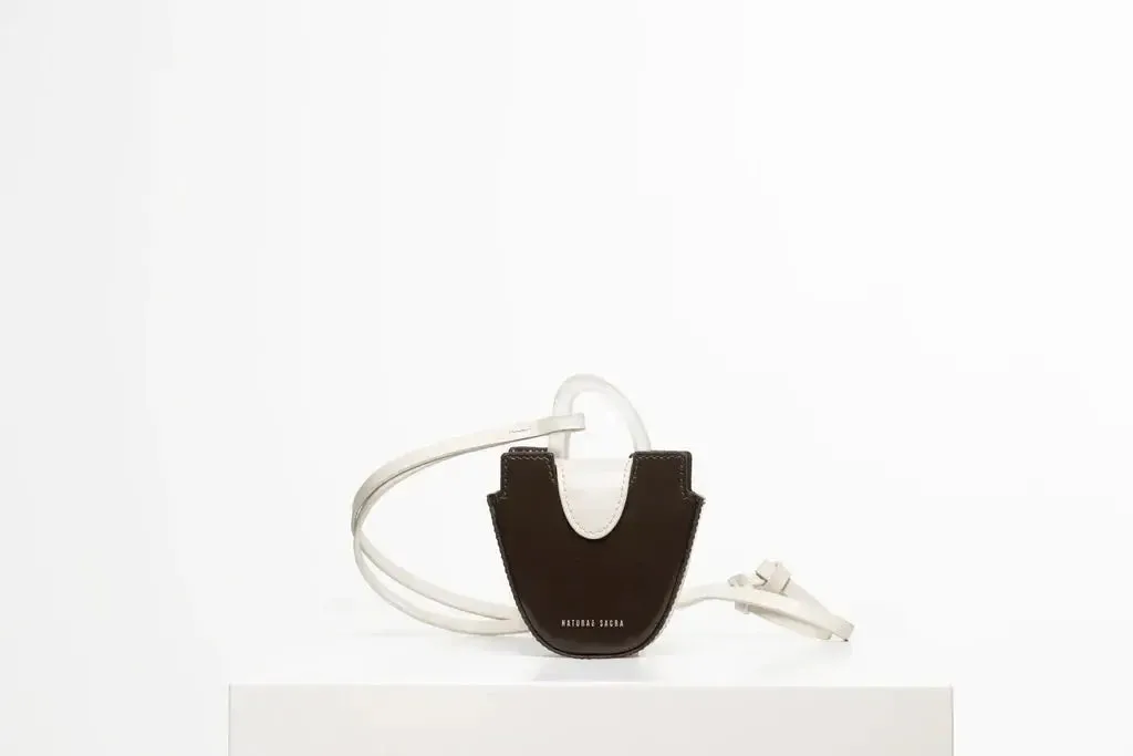 OUREA MINI | PASSION BROWN Leather Handbag by NATURAE SACRA