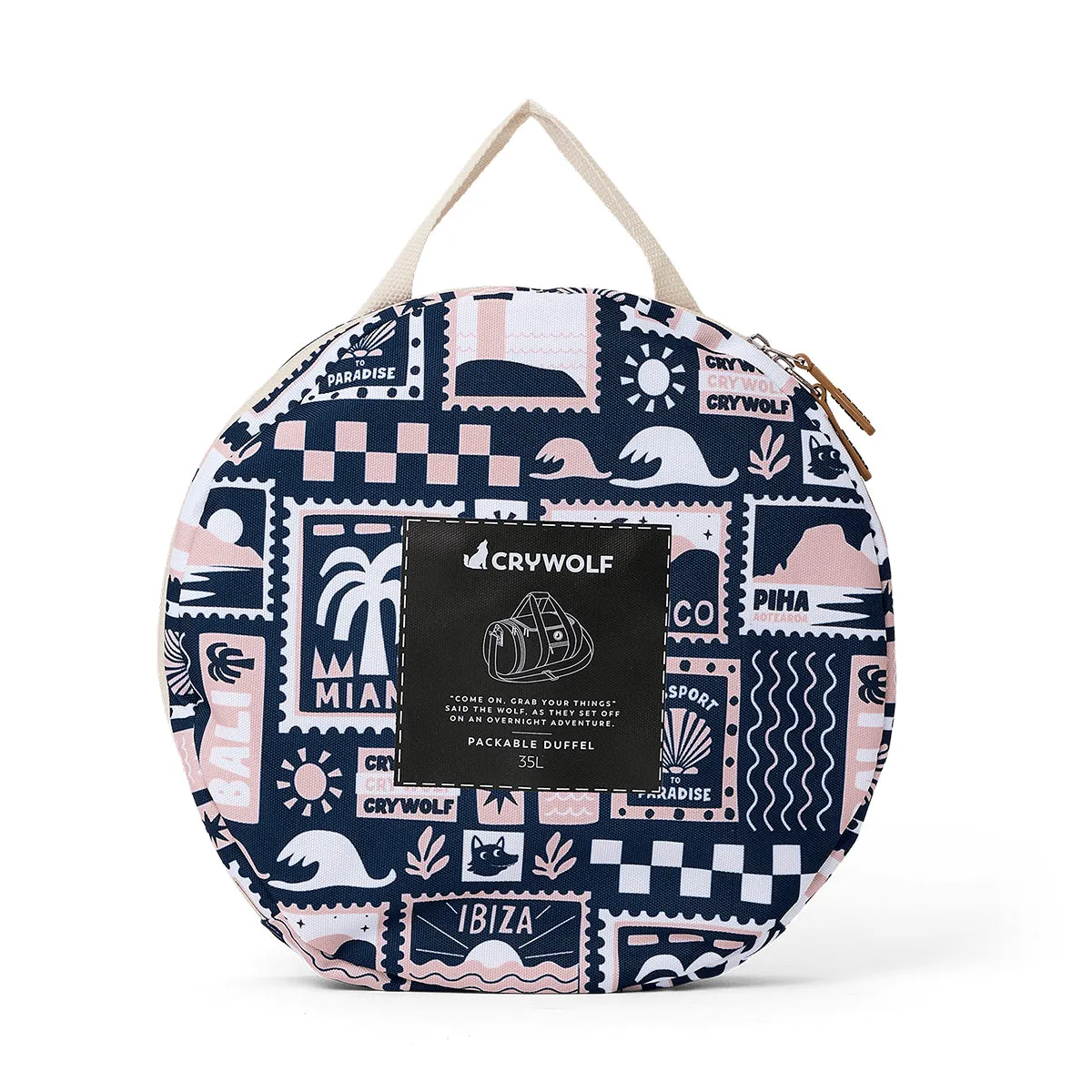 PACKABLE DUFFEL BAG Blush Postcards