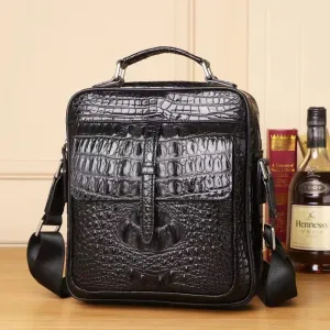Pakar Crocodile Embossed Flap Men's Satchel