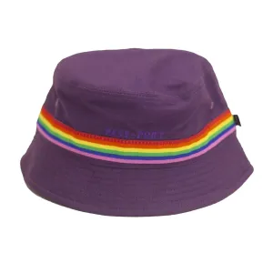 Pass~Port - Pride Ribbon Canvas Bucket Hat Purple