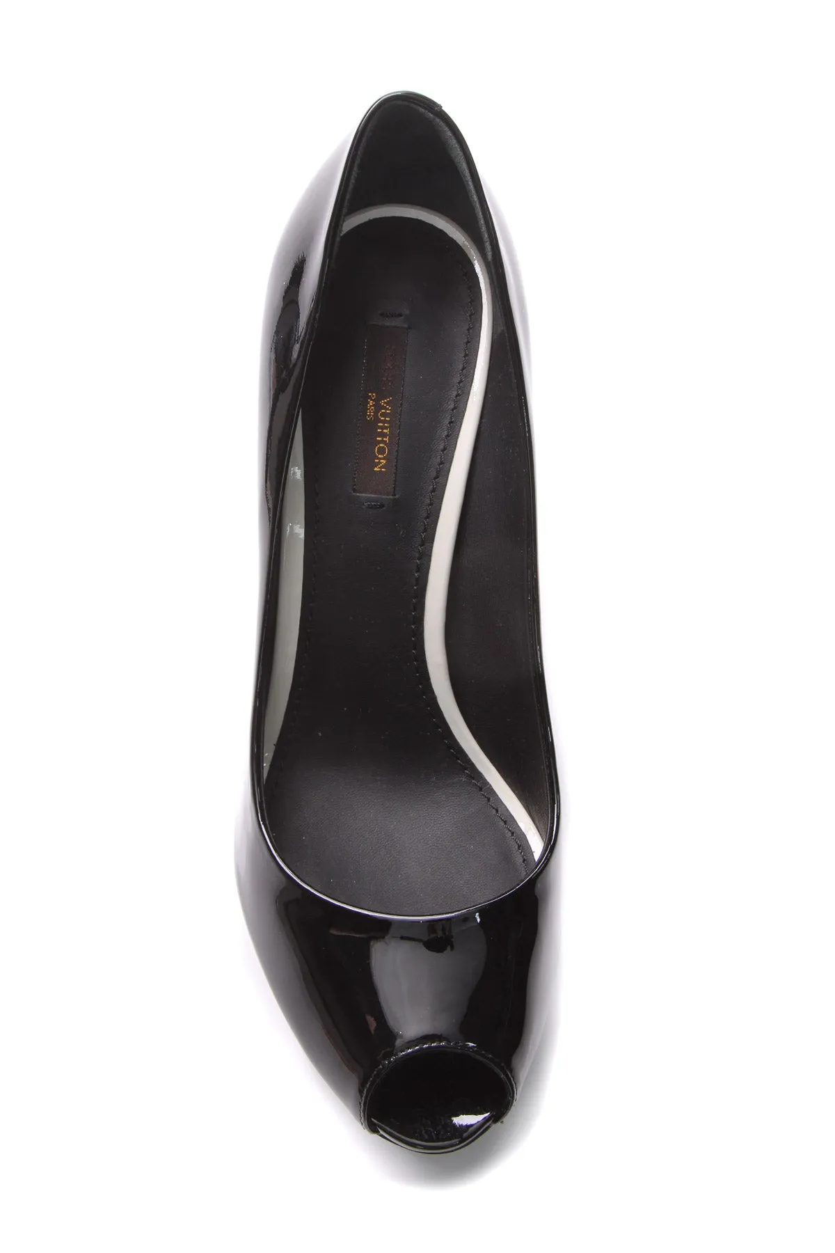 Patent Eyeline Peep-Toe Pumps - Size 40