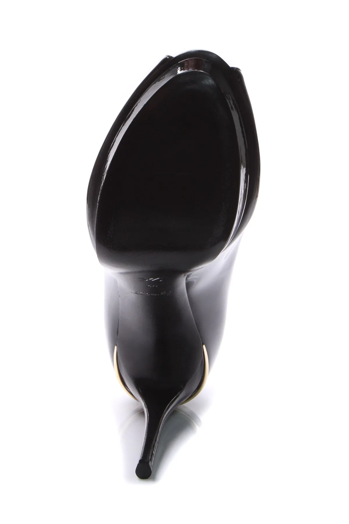 Patent Eyeline Peep-Toe Pumps - Size 40