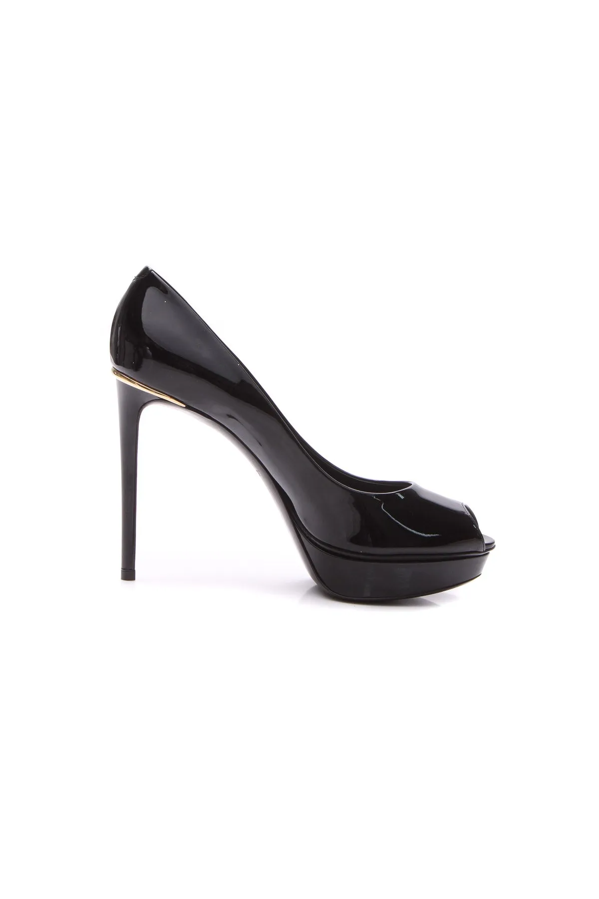 Patent Eyeline Peep-Toe Pumps - Size 40