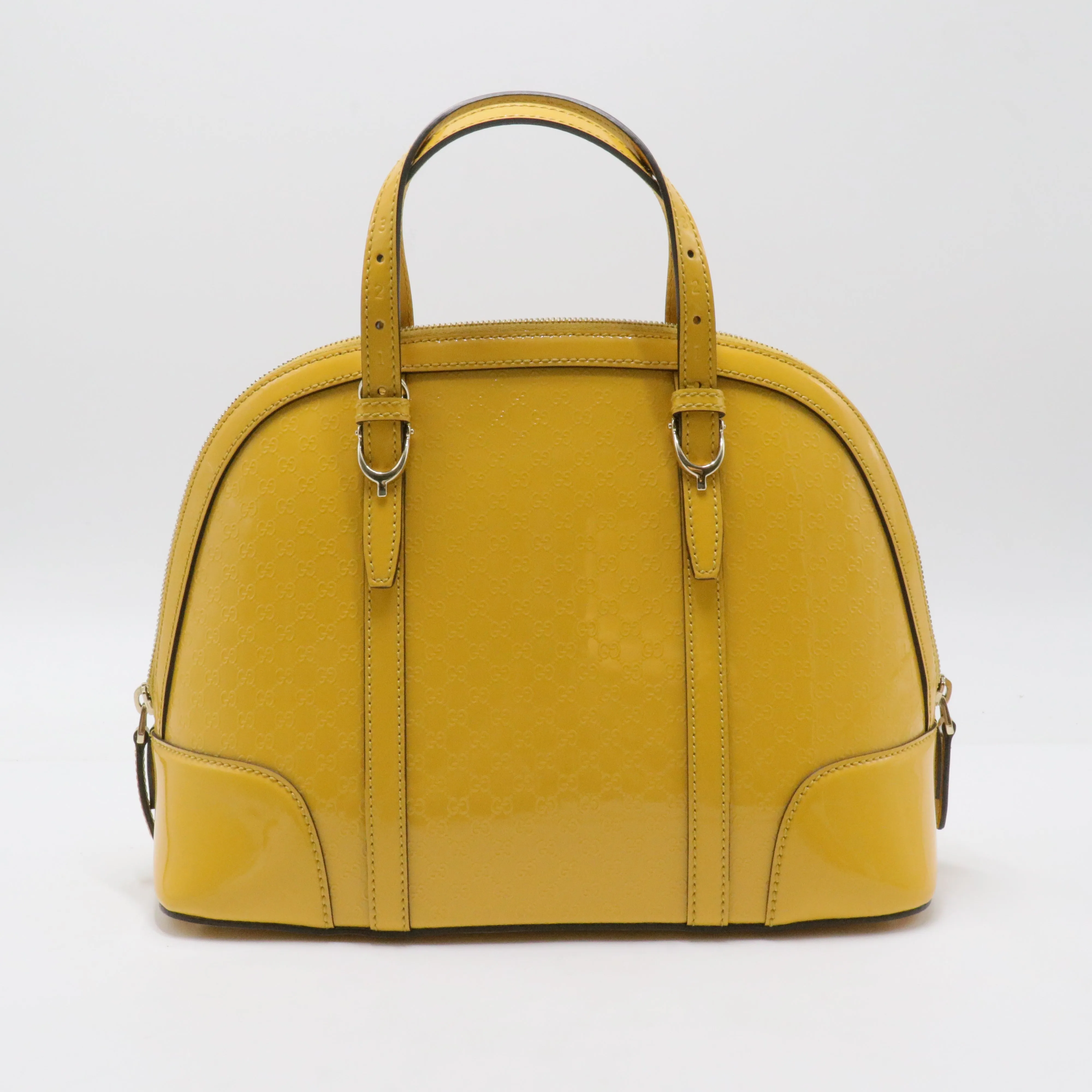 Patent Leather Nice Dome Satchel Medium
