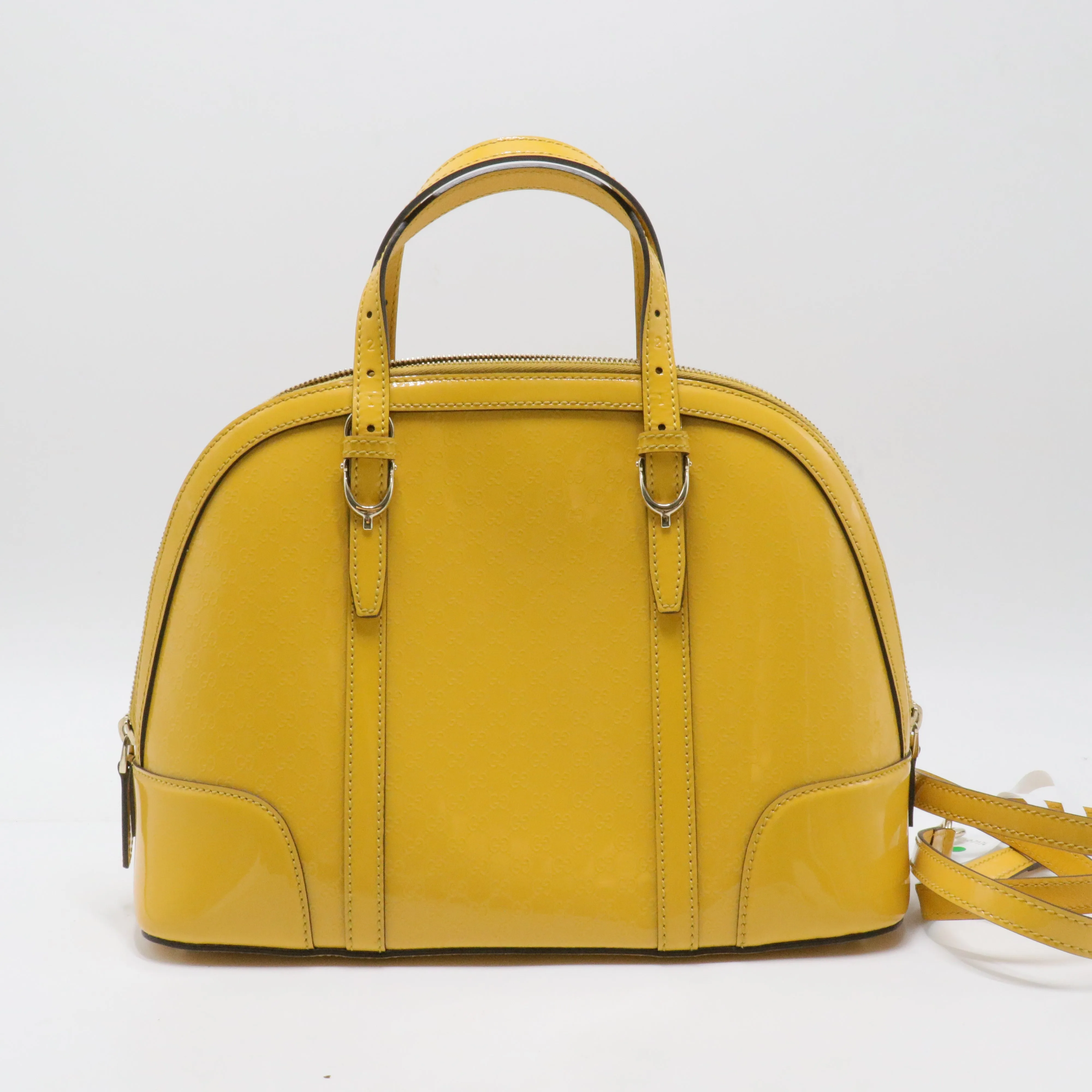 Patent Leather Nice Dome Satchel Medium