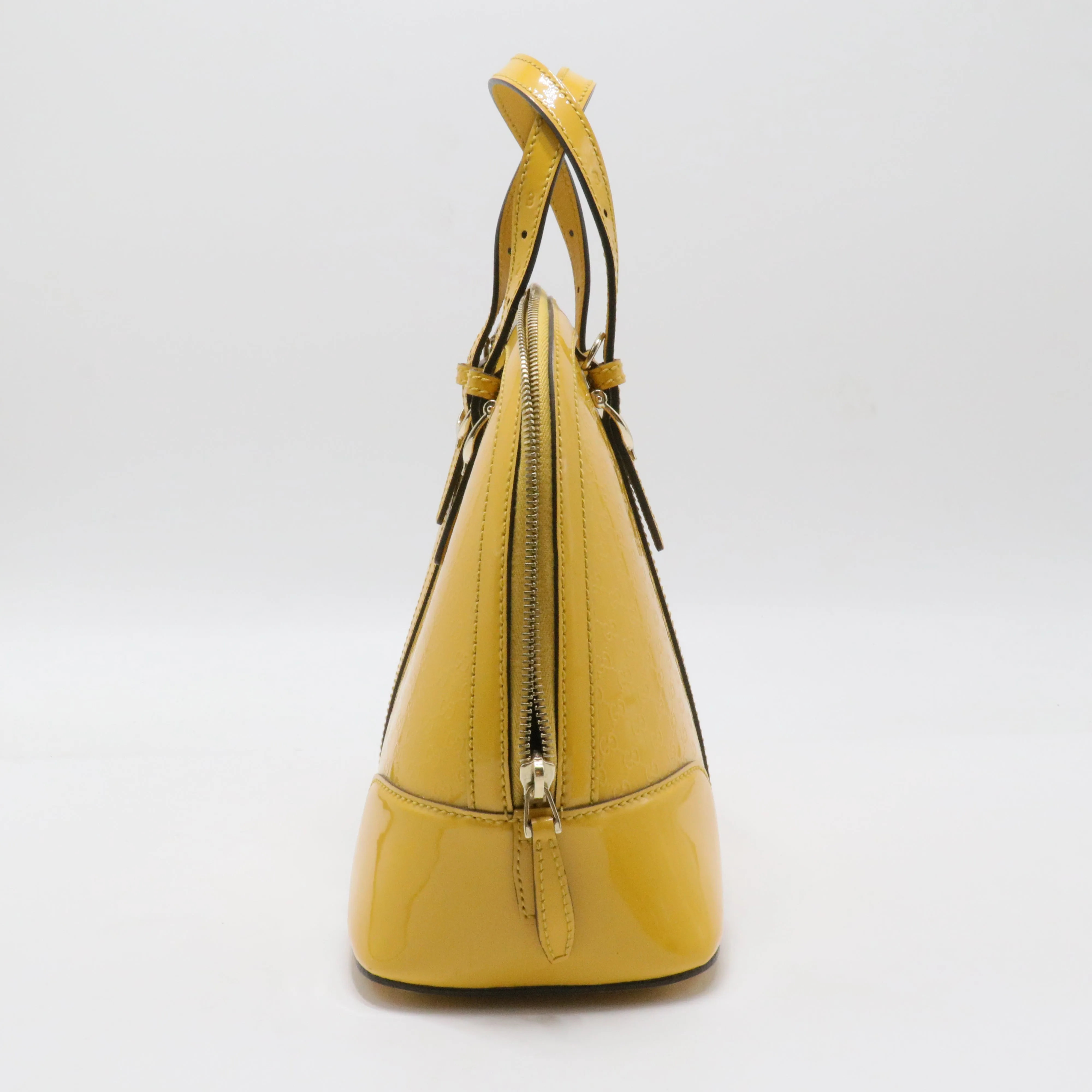 Patent Leather Nice Dome Satchel Medium
