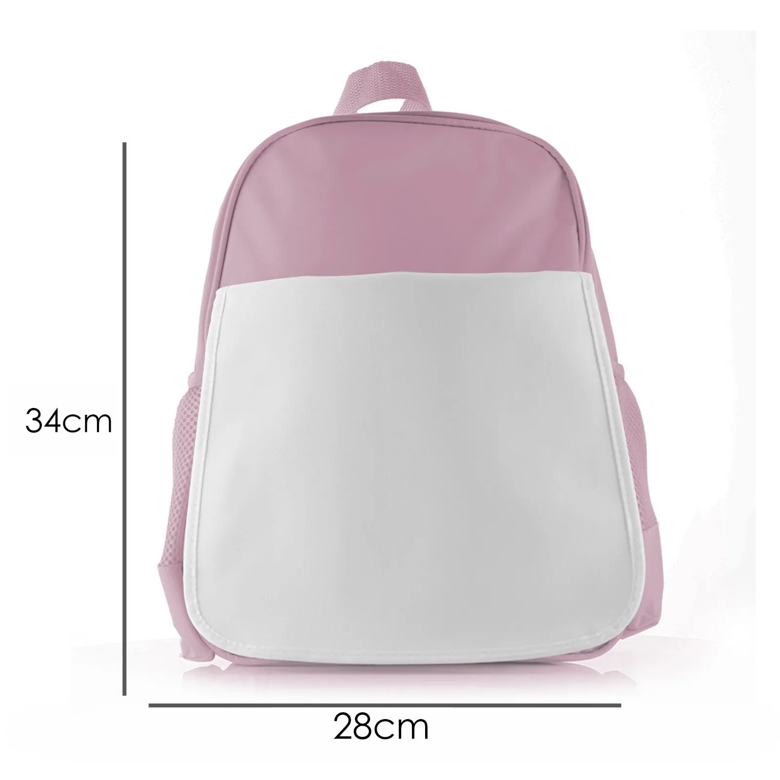 Personalised School Bag with Cute Text and Red Fox & Hearts