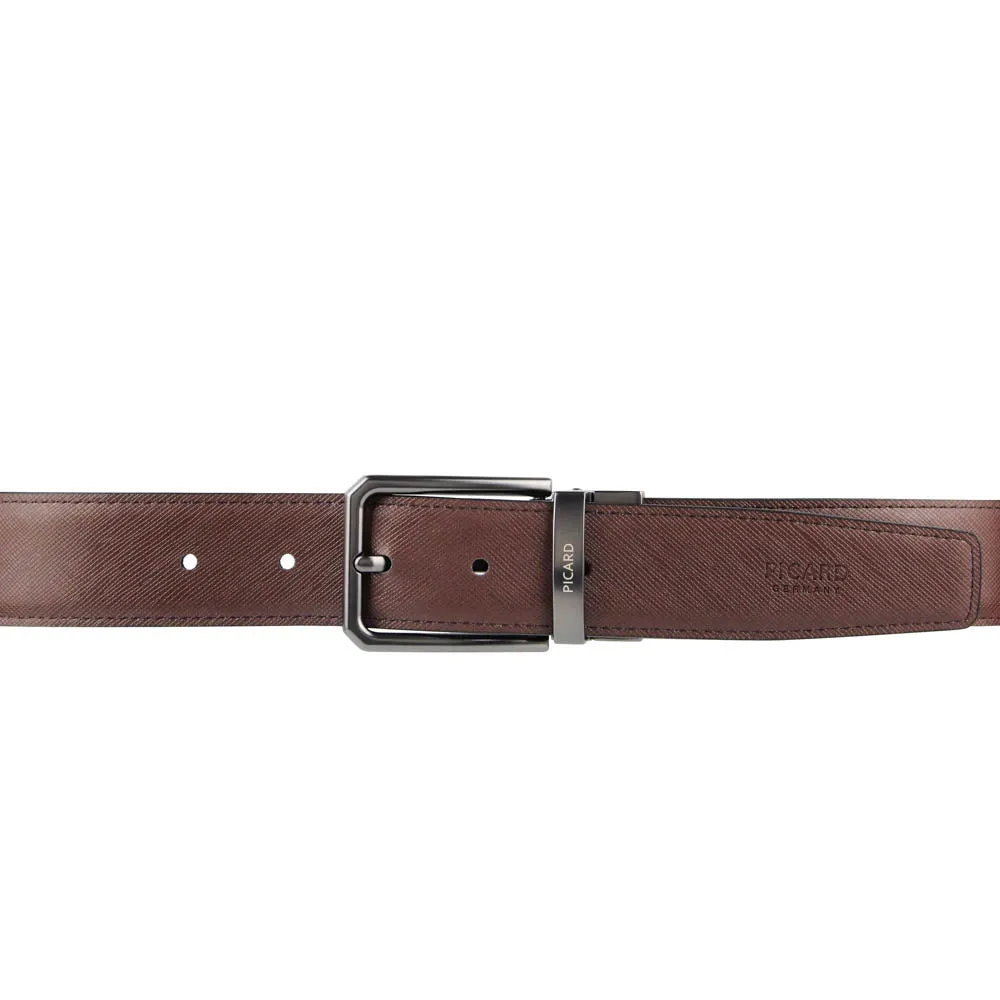 Picard Gregory 35mm Easy Flip Reversible Men's Leather Belt with Quality Pin Buckle  (Black/Brown)