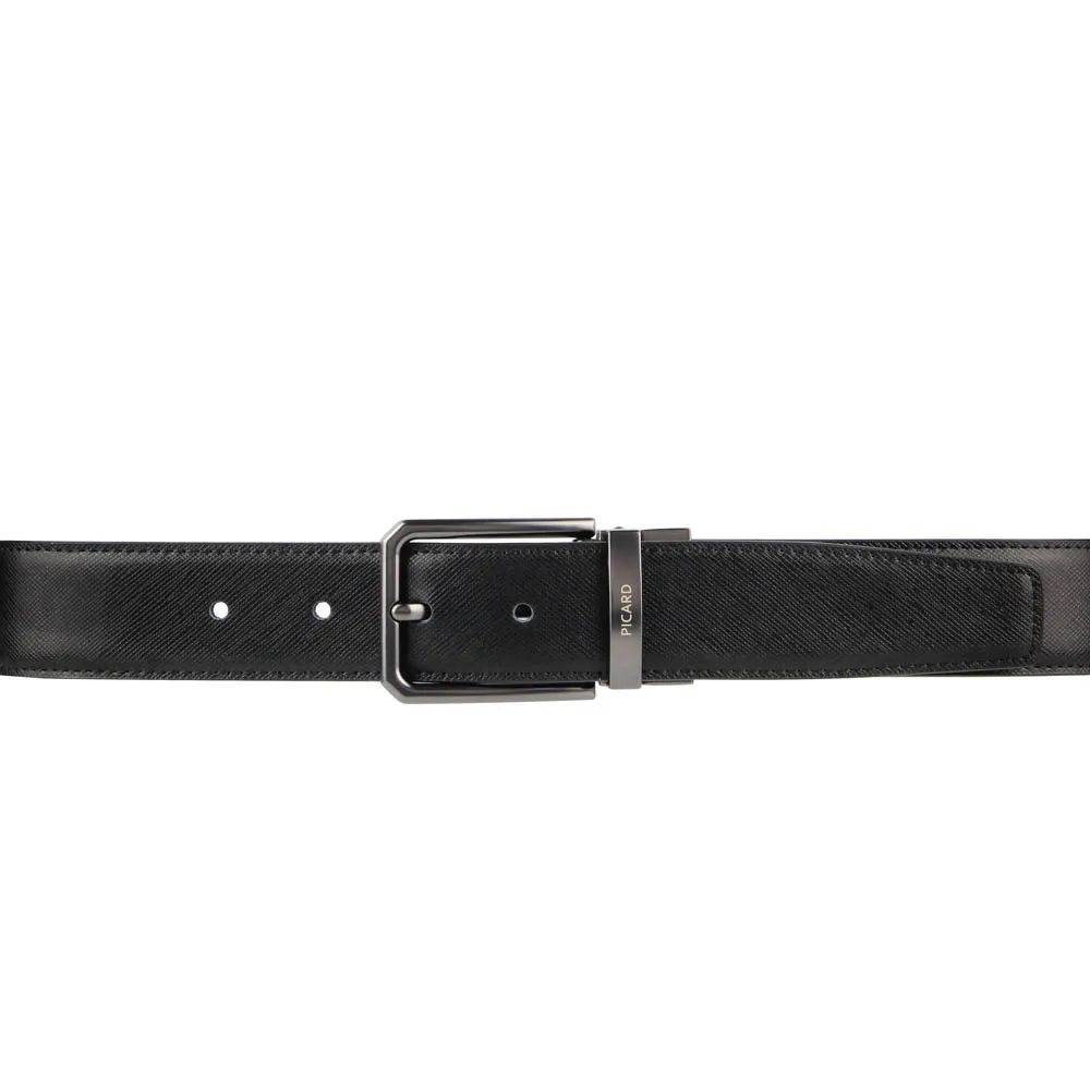 Picard Gregory 35mm Easy Flip Reversible Men's Leather Belt with Quality Pin Buckle  (Black/Brown)