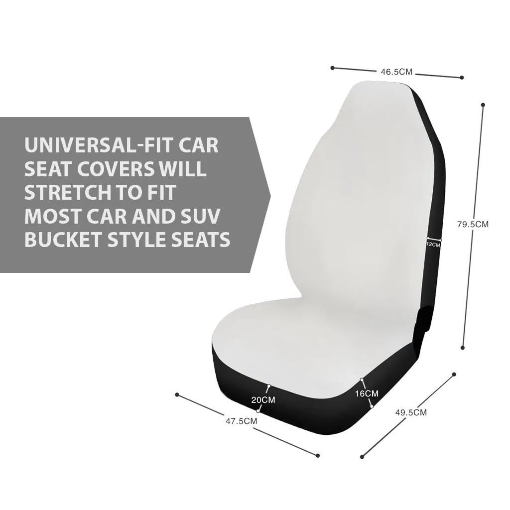 Pink Ribbon Canvas Car Seat Covers