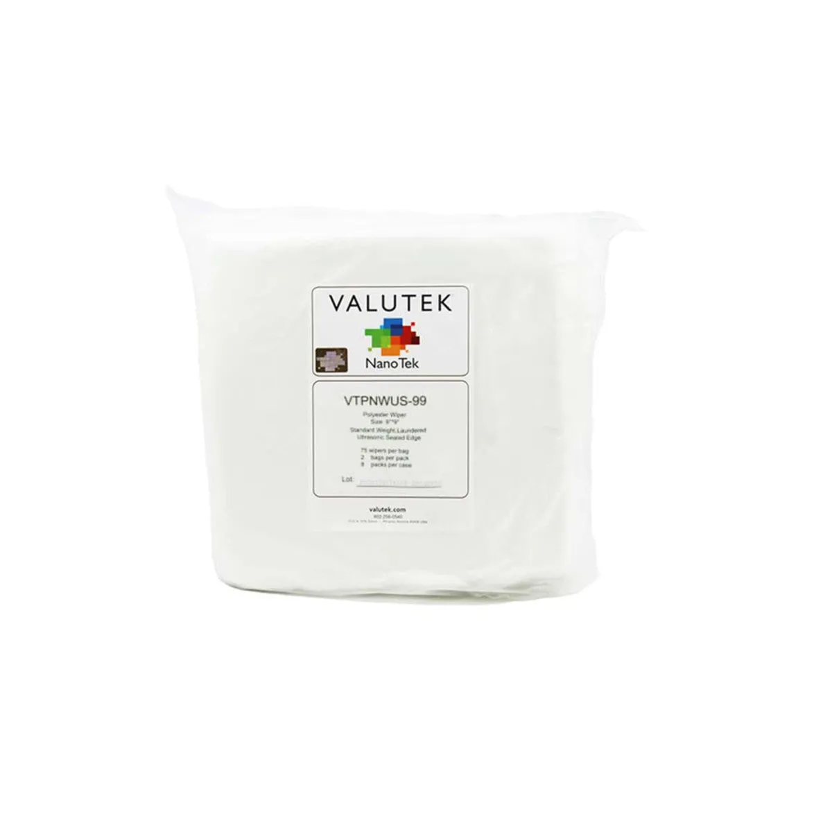 Polyester Knit Wiper Ultrasonic Edge | 9x9 Standard Weight 150 ea/Bag