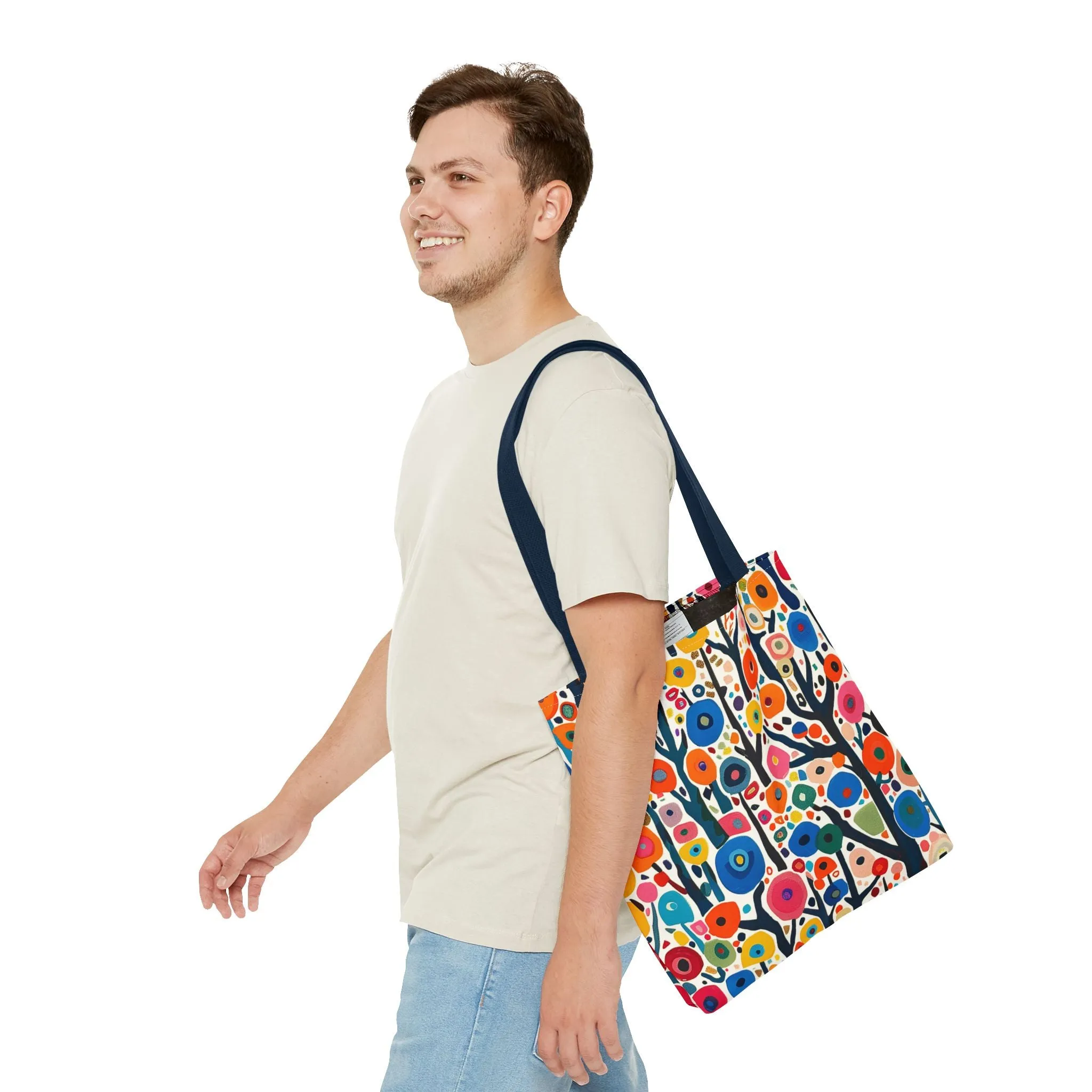 Poppy Forest Tote Bag - Step into a Colorful Wonderland! Available in 3 sizes.