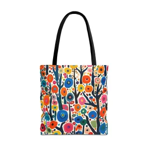 Poppy Forest Tote Bag - Step into a Colorful Wonderland! Available in 3 sizes.